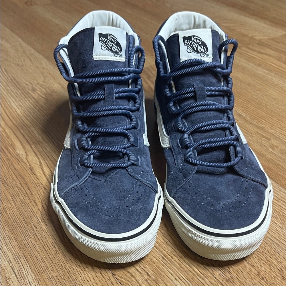 Vans Men's Navy Suede High-Top Sneakers